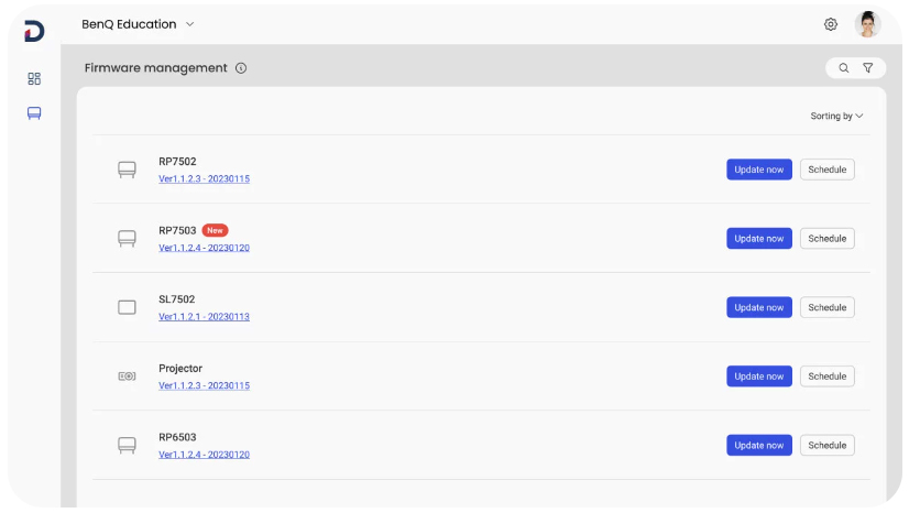 BenQ RE03A Remote Management